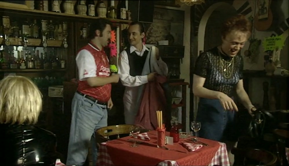 - ME TOY BOY'S COMING. - I'LL GIVE HER A TOY BOY... 