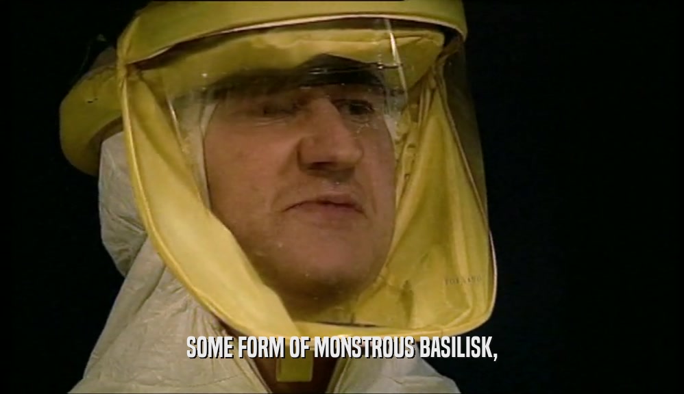 SOME FORM OF MONSTROUS BASILISK,  