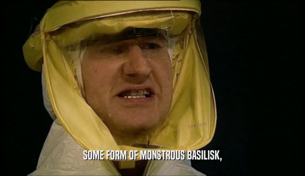 SOME FORM OF MONSTROUS BASILISK,  