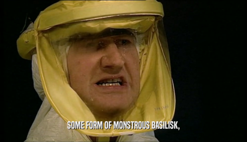 SOME FORM OF MONSTROUS BASILISK,  