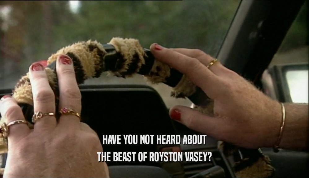 HAVE YOU NOT HEARD ABOUT THE BEAST OF ROYSTON VASEY? 
