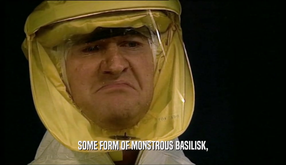 SOME FORM OF MONSTROUS BASILISK,  