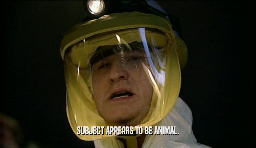 SUBJECT APPEARS TO BE ANIMAL.  
