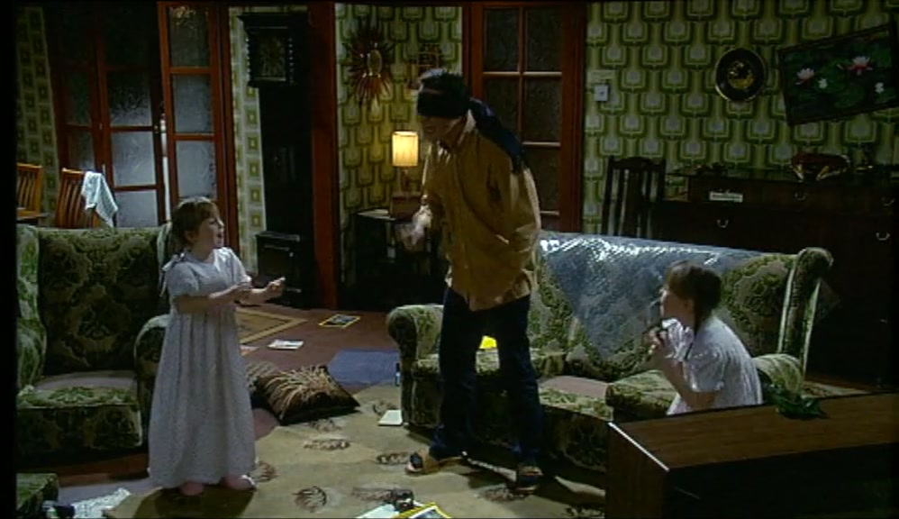 I DON'T THINK YOU SHOULD BE... I'LL TELL YOUR MUMMY AND DADDY ON YOU. 
