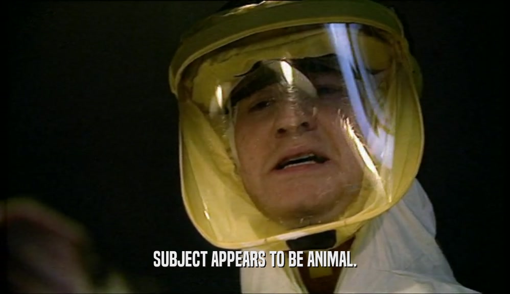 SUBJECT APPEARS TO BE ANIMAL.  