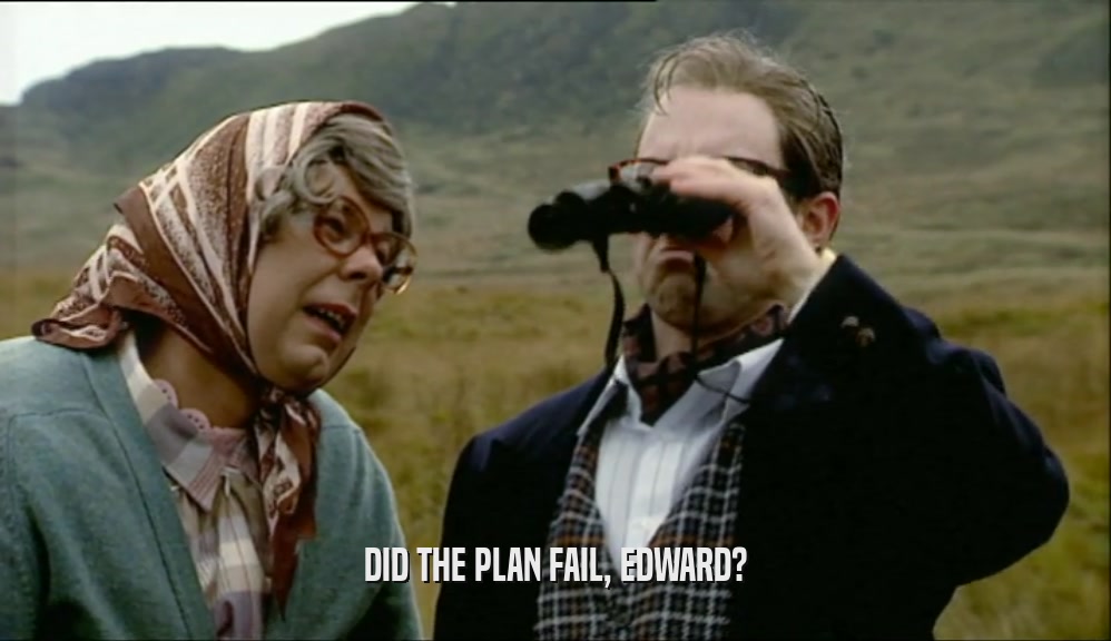 DID THE PLAN FAIL, EDWARD?  