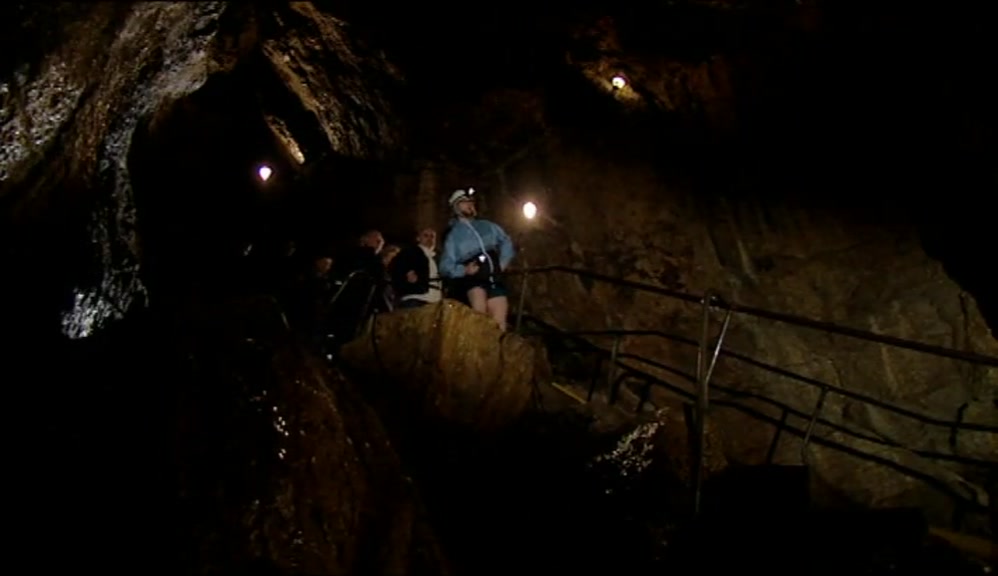 THIS CAVERN MIGHT BE FAMILIAR FROM ITS APPEARANCES ON THE SMALL SCREEN. 