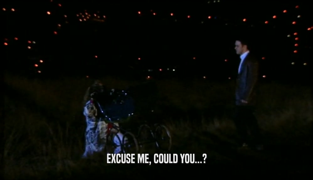 EXCUSE ME, COULD YOU...?  