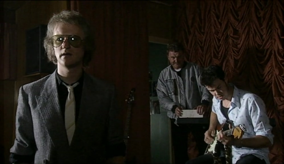 AGAIN? WE'LL HAVE TO DO WITHOUT RHYTHM GUITAR TONIGHT. 