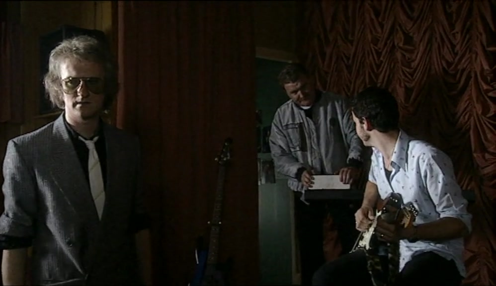 AGAIN? WE'LL HAVE TO DO WITHOUT RHYTHM GUITAR TONIGHT. 