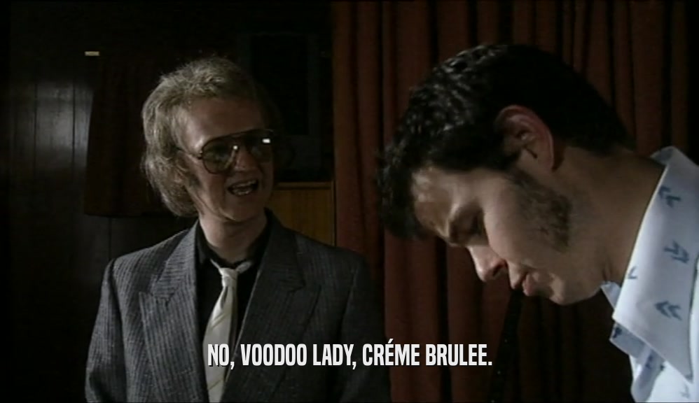 NO, VOODOO LADY, CR