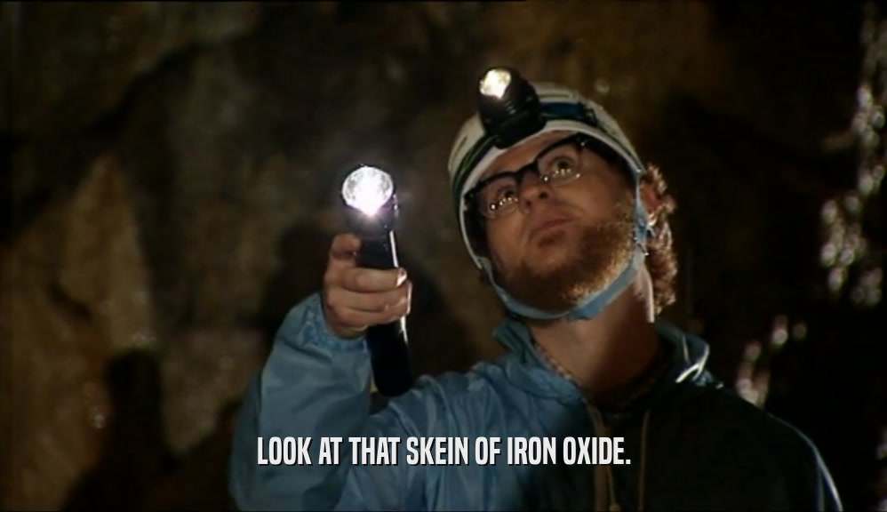 LOOK AT THAT SKEIN OF IRON OXIDE.  