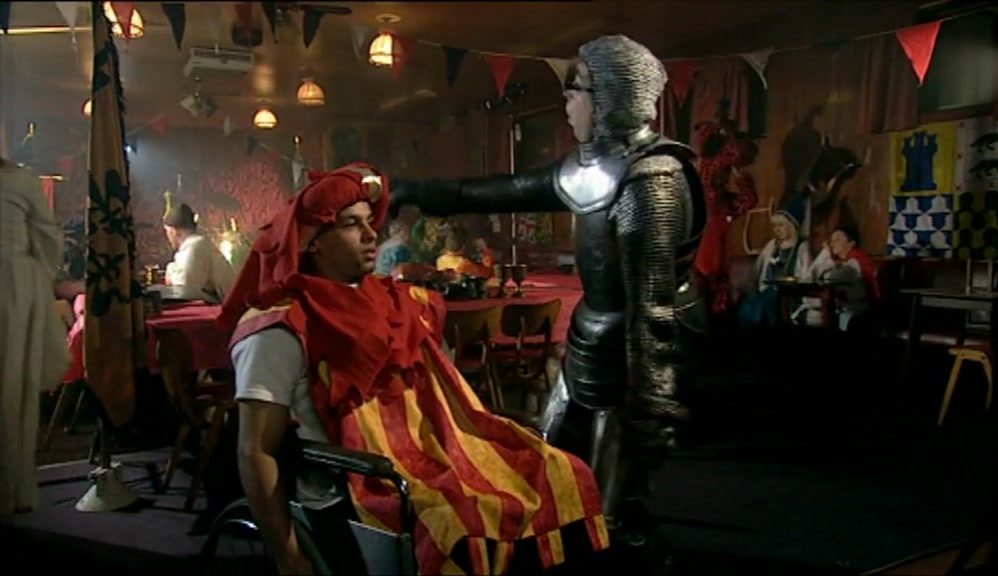 OH, THERE SHE GOES. LOOK! THE BLUSHING BRIDE.  