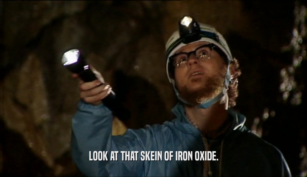 LOOK AT THAT SKEIN OF IRON OXIDE.  