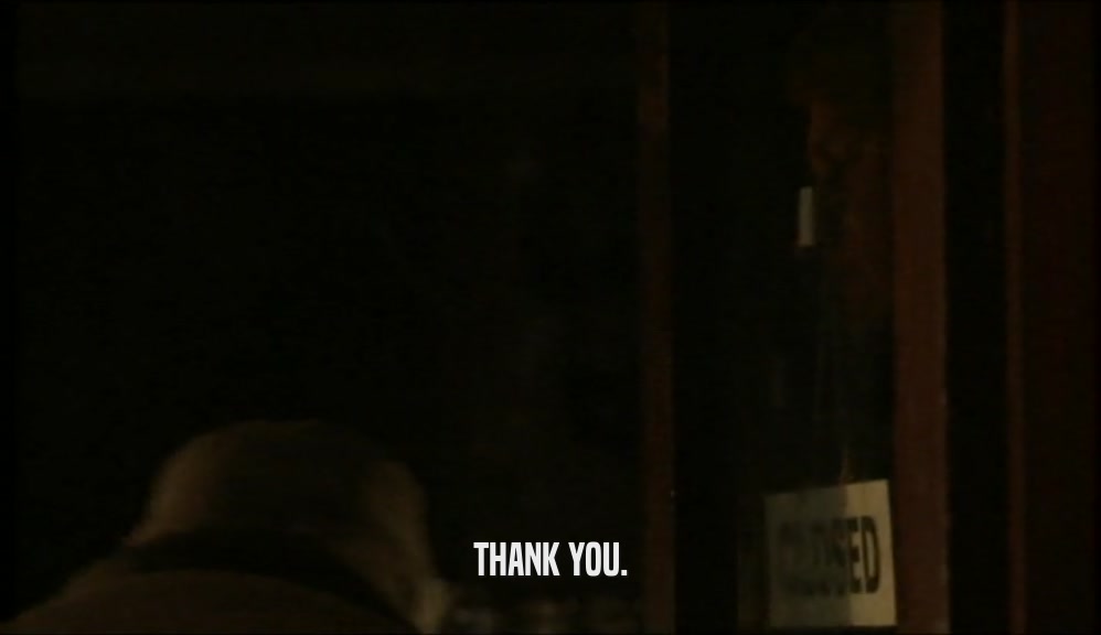 THANK YOU.  