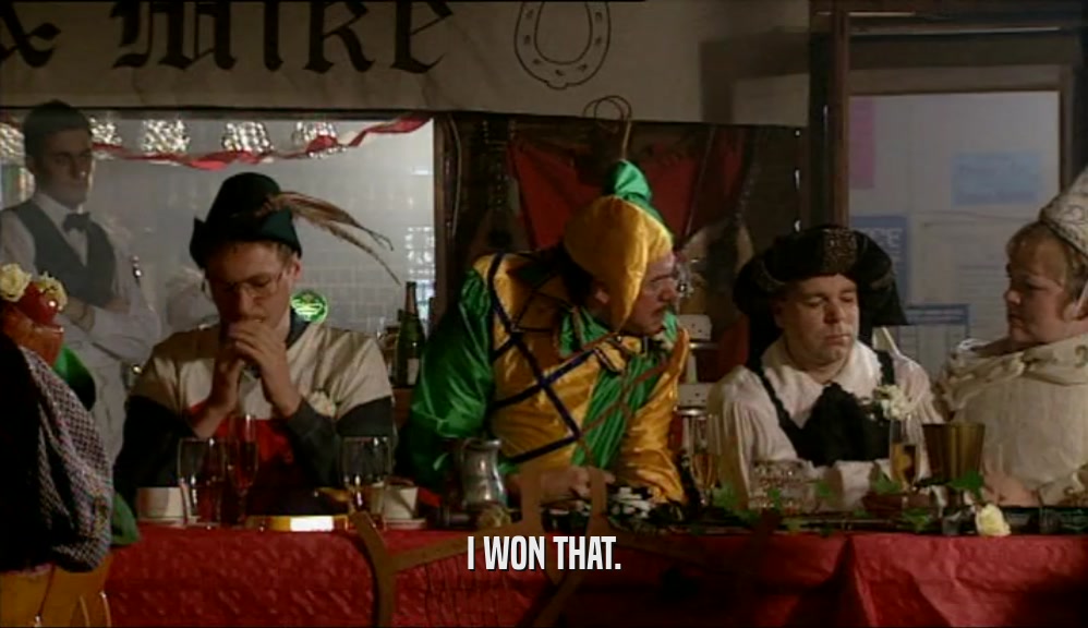 I WON THAT.  