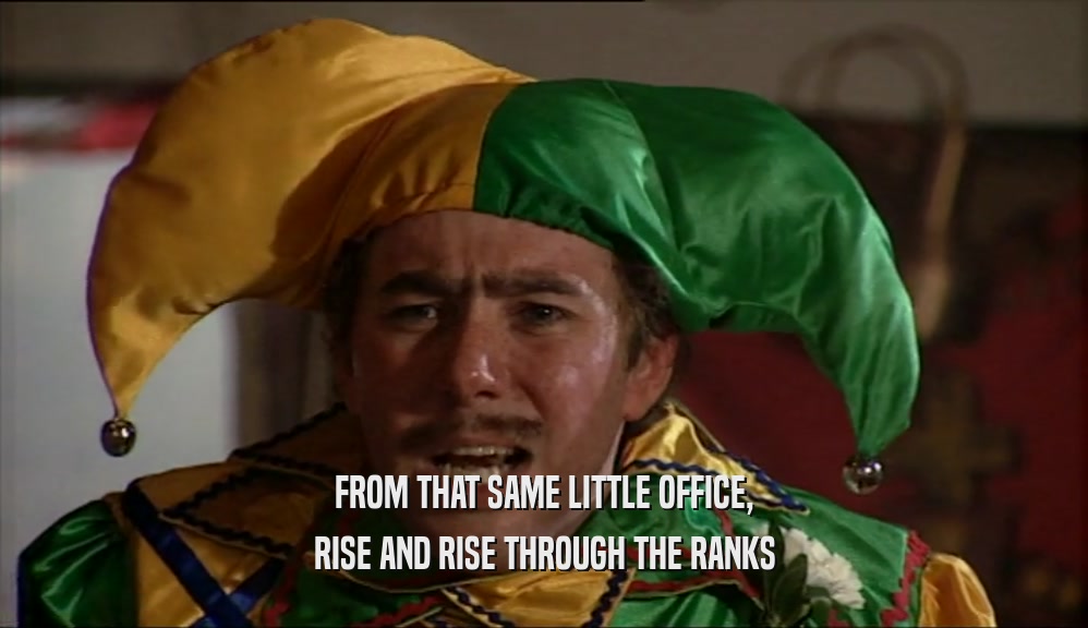 FROM THAT SAME LITTLE OFFICE, RISE AND RISE THROUGH THE RANKS 