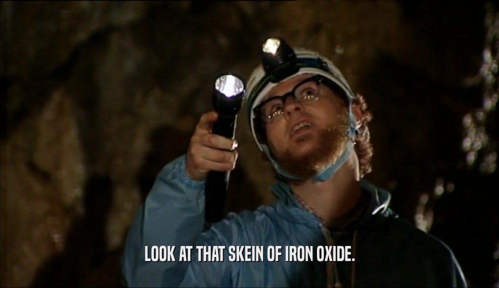 LOOK AT THAT SKEIN OF IRON OXIDE.  