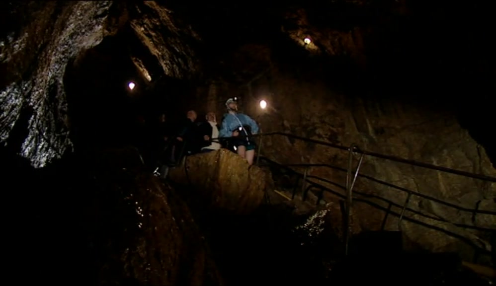 THIS CAVERN MIGHT BE FAMILIAR FROM ITS APPEARANCES ON THE SMALL SCREEN. 