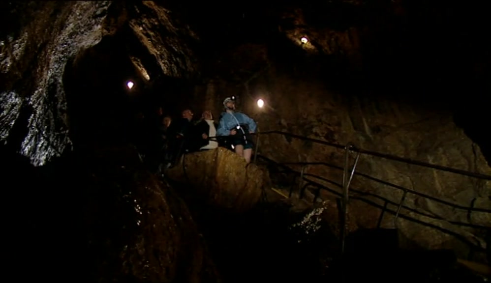 THIS CAVERN MIGHT BE FAMILIAR FROM ITS APPEARANCES ON THE SMALL SCREEN. 