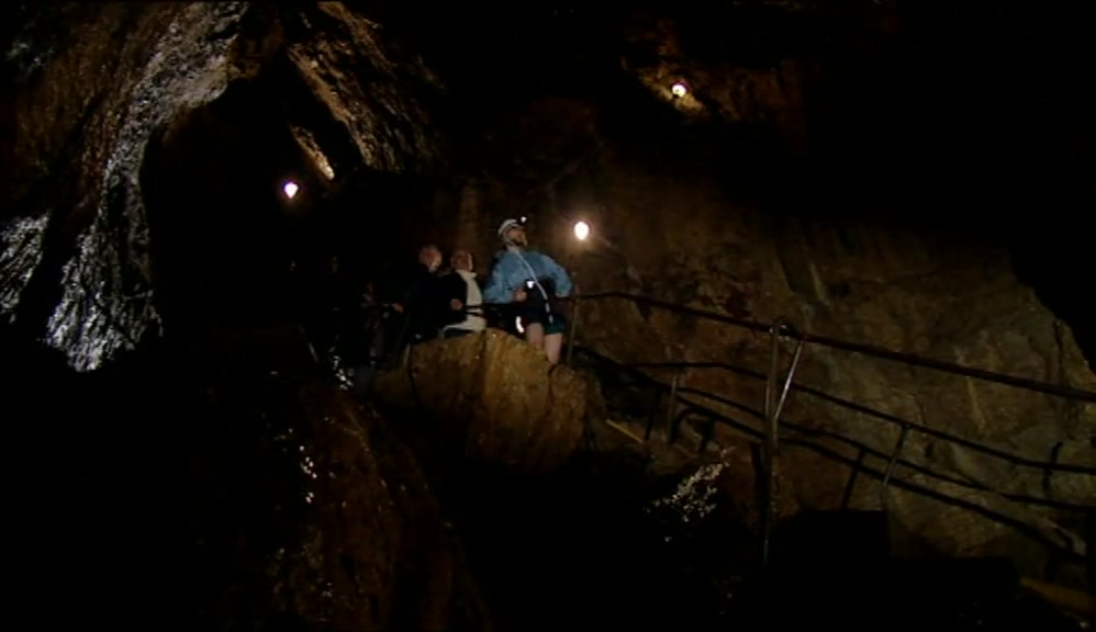 THIS CAVERN MIGHT BE FAMILIAR FROM ITS APPEARANCES ON THE SMALL SCREEN. 