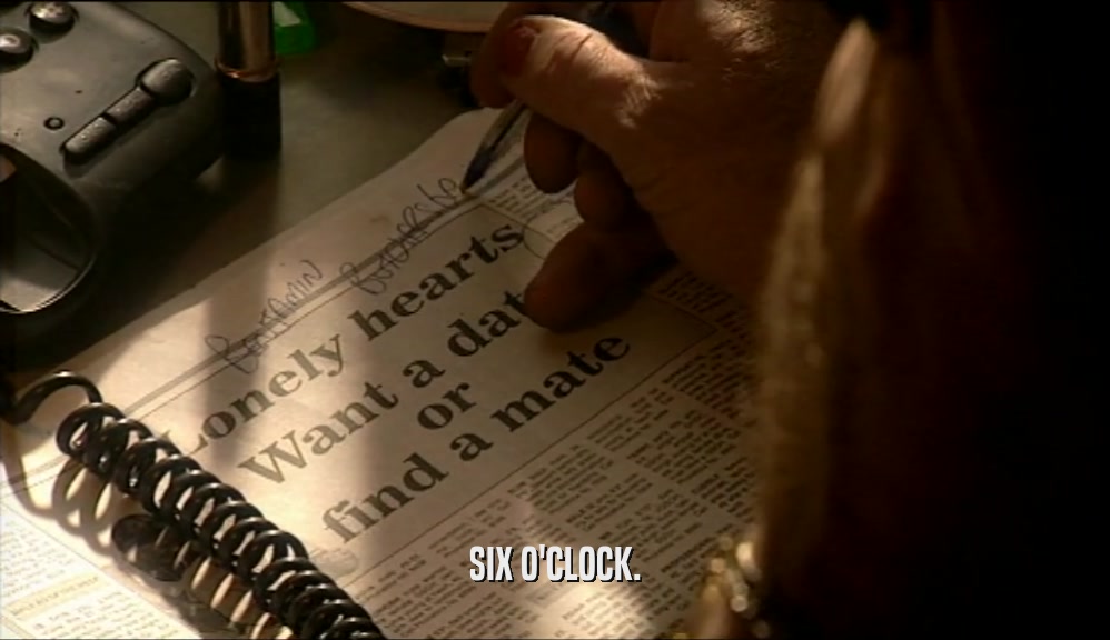 SIX O'CLOCK.  