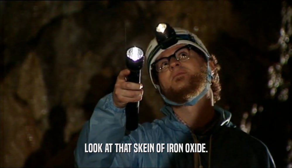 LOOK AT THAT SKEIN OF IRON OXIDE.  