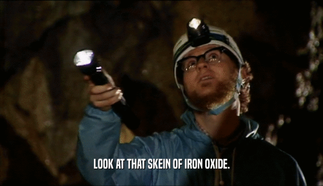 LOOK AT THAT SKEIN OF IRON OXIDE.  