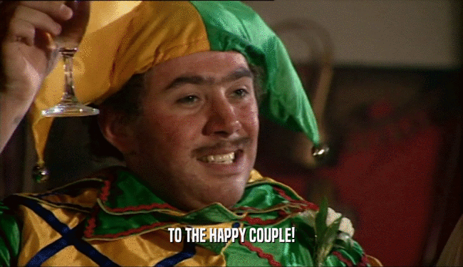 TO THE HAPPY COUPLE!  