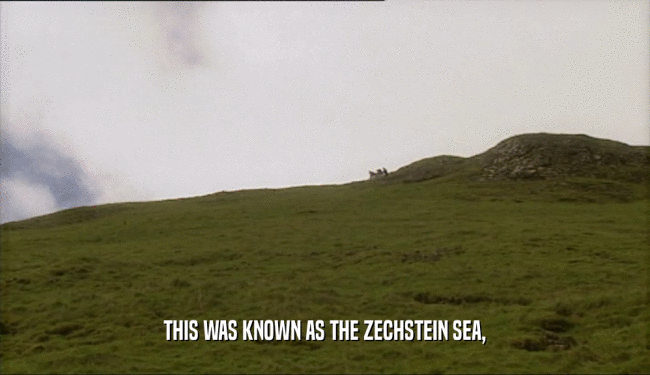 THIS WAS KNOWN AS THE ZECHSTEIN SEA,  