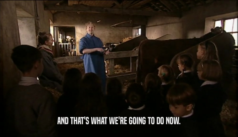 AND THAT'S WHAT WE'RE GOING TO DO NOW.  