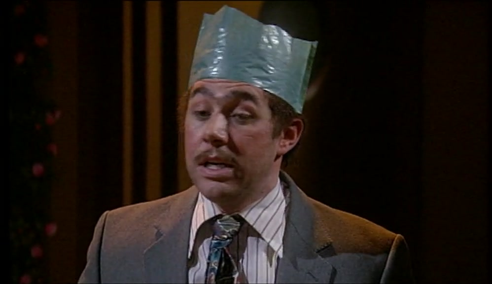 I'M PARCHED, I'M OFF TO THE LAV. GET THEM DRINKS IN, YOU. 