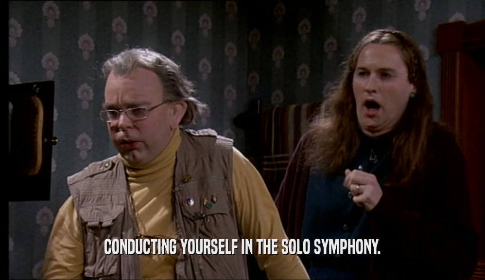 CONDUCTING YOURSELF IN THE SOLO SYMPHONY.  
