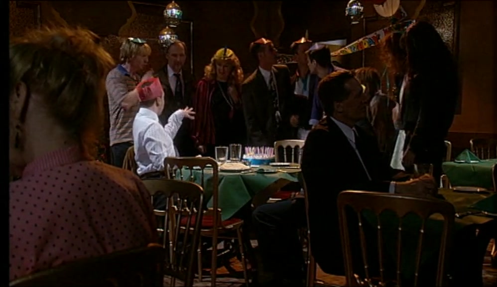 - WHAT'S THAT? - HE'S BROUGHT HIS OWN BIRTHDAY CARD. 