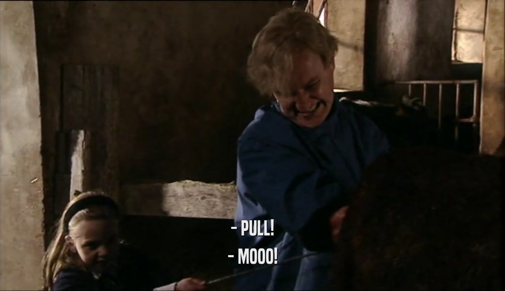 - PULL! - MOOO! 