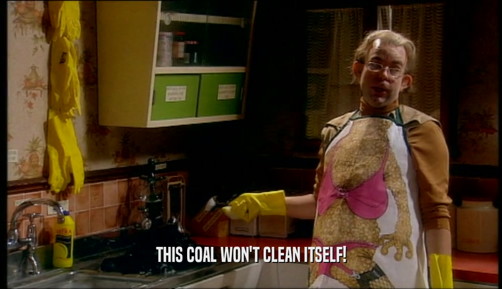 THIS COAL WON'T CLEAN ITSELF!
  
