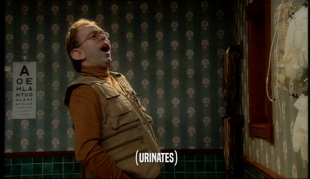 (URINATES)  