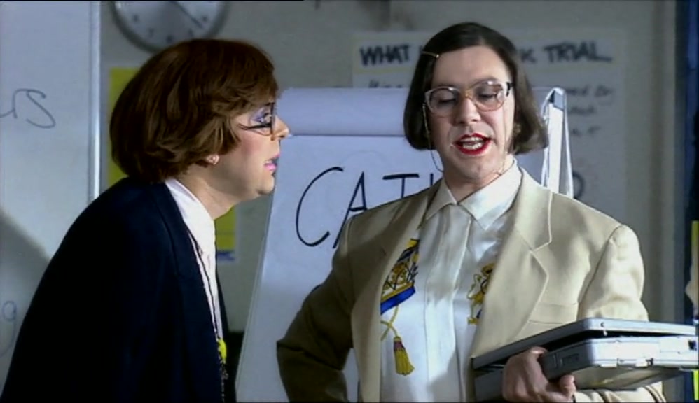 IF YOU'D BEEN ON TIME, YOU'D KNOW BY NOW. MY NAME IS CATHY CARTER-SMITH. 