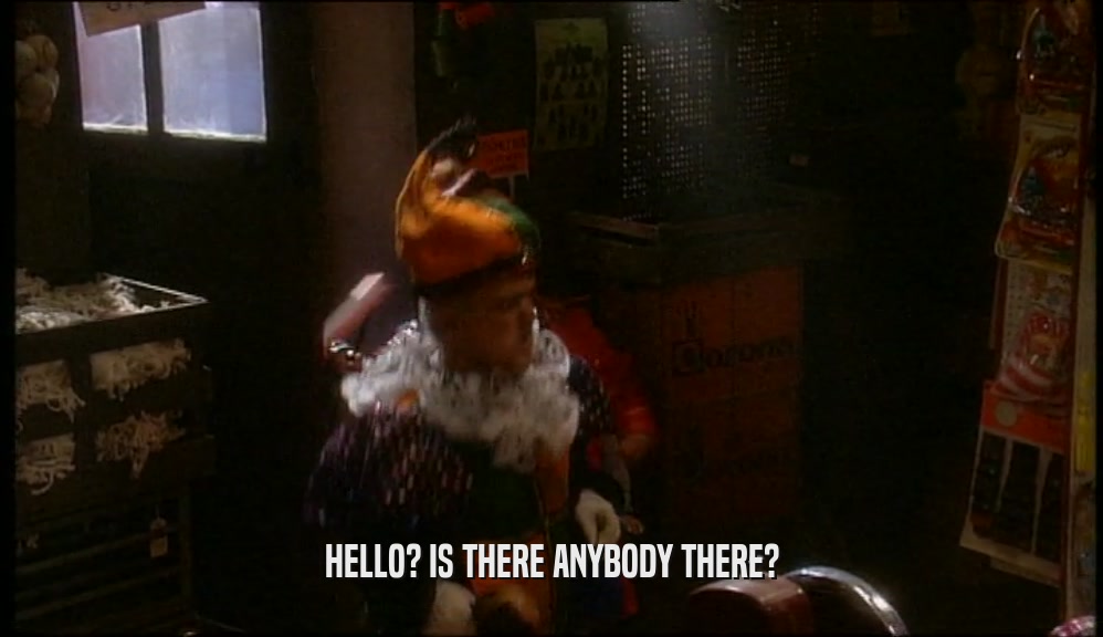 HELLO? IS THERE ANYBODY THERE?  