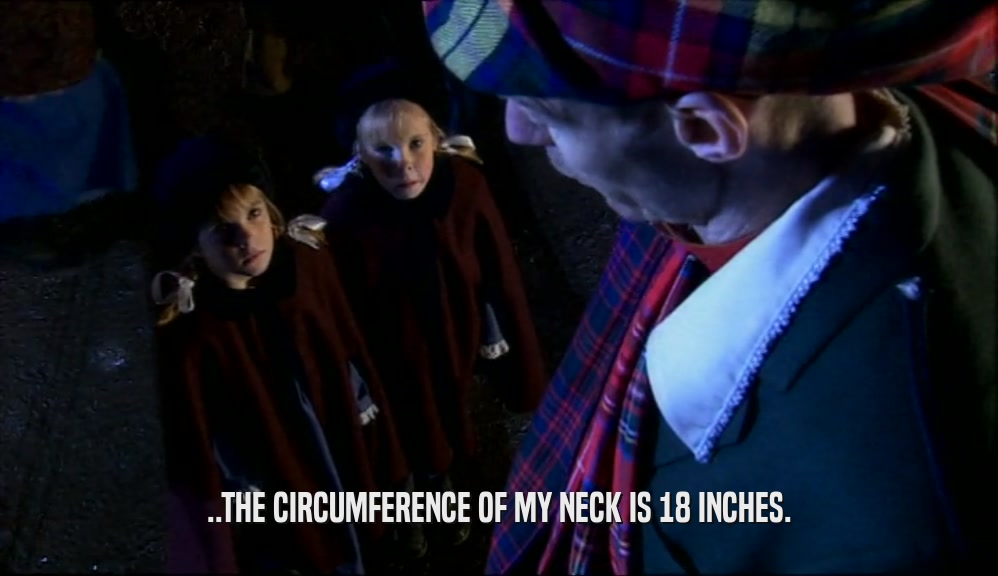 ..THE CIRCUMFERENCE OF MY NECK IS 18 INCHES.
  