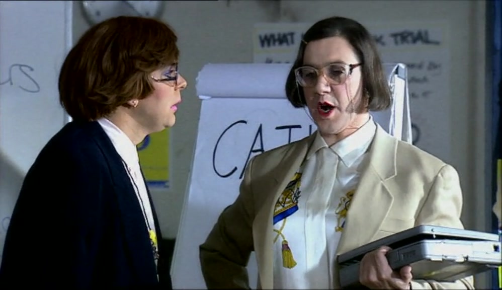 IF YOU'D BEEN ON TIME, YOU'D KNOW BY NOW. MY NAME IS CATHY CARTER-SMITH. 