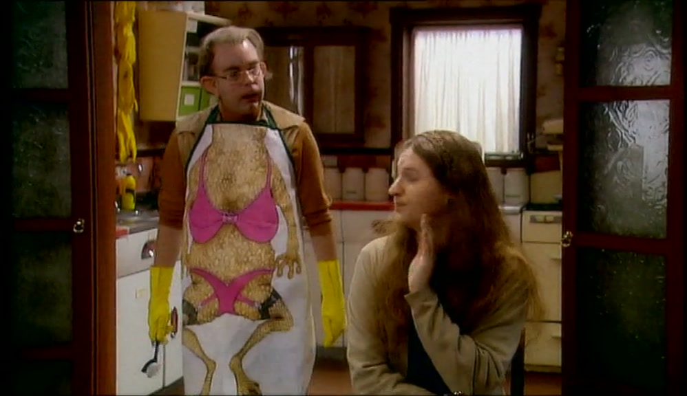 VAL...AM I TO DO ALL THE CHORES ON MY OWN TODAY? 