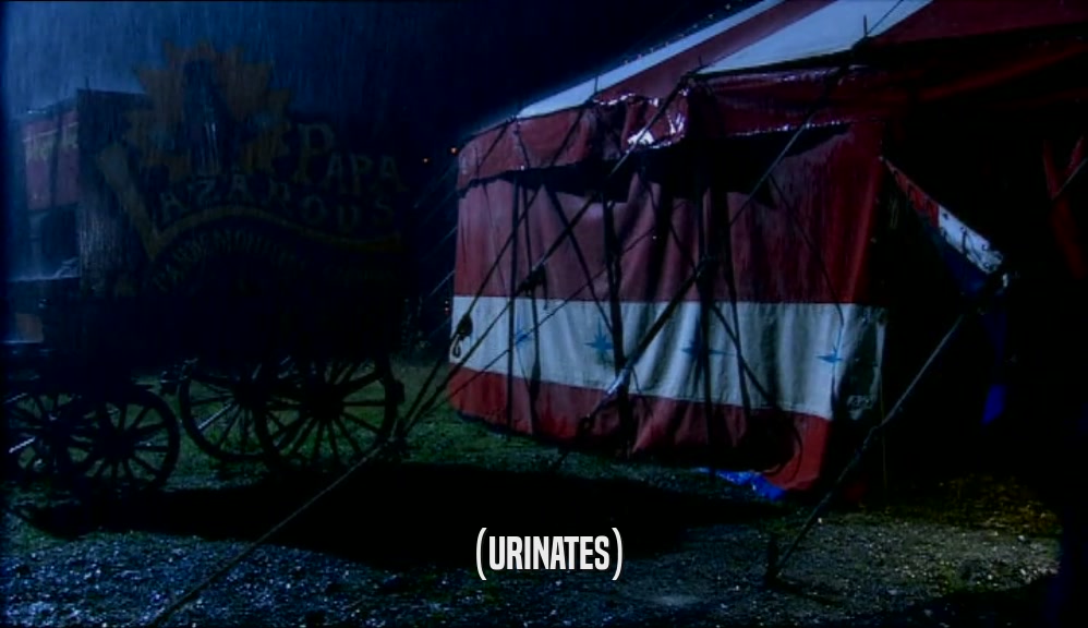 (URINATES)  