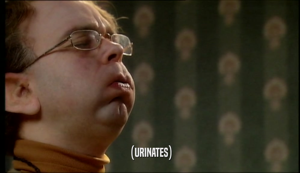(URINATES)  