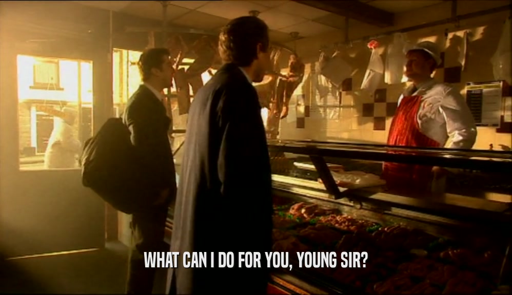 WHAT CAN I DO FOR YOU, YOUNG SIR?  