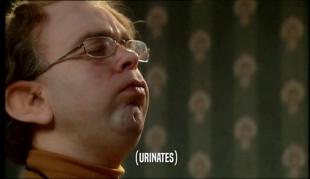 (URINATES)  