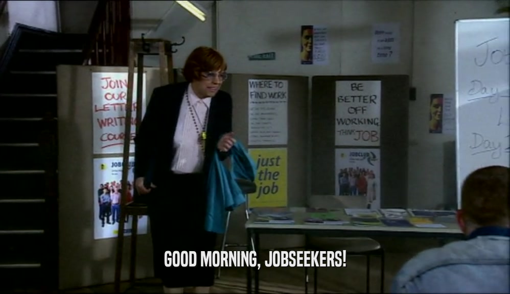 GOOD MORNING, JOBSEEKERS!  