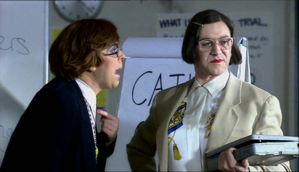 IF YOU'D BEEN ON TIME, YOU'D KNOW BY NOW. MY NAME IS CATHY CARTER-SMITH. 
