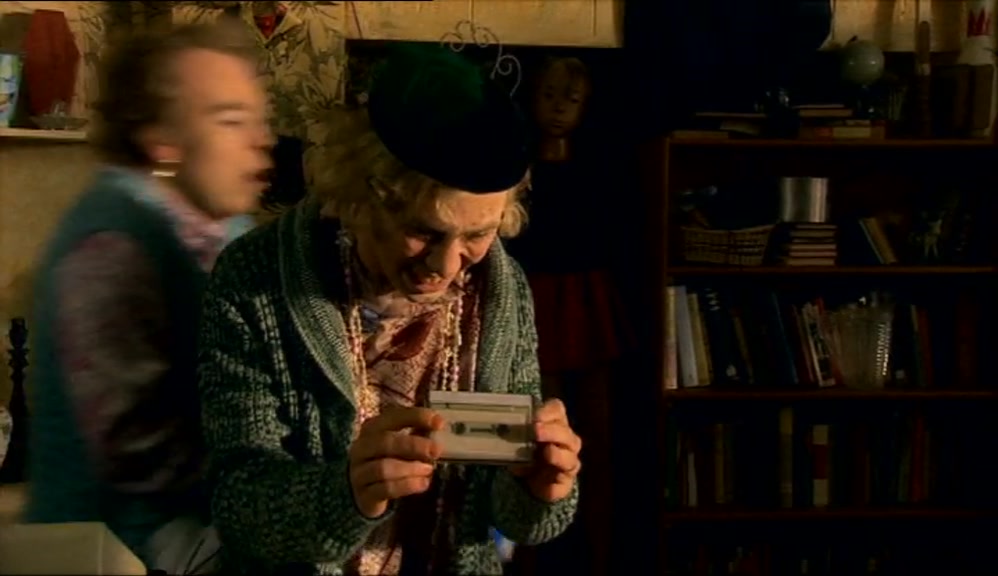 - WHAT'S WRONG? - THIS GENTLEMAN'S GOT A CASSETTE. 