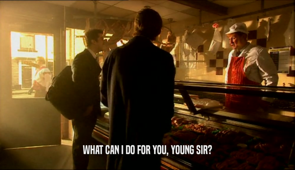 WHAT CAN I DO FOR YOU, YOUNG SIR?  